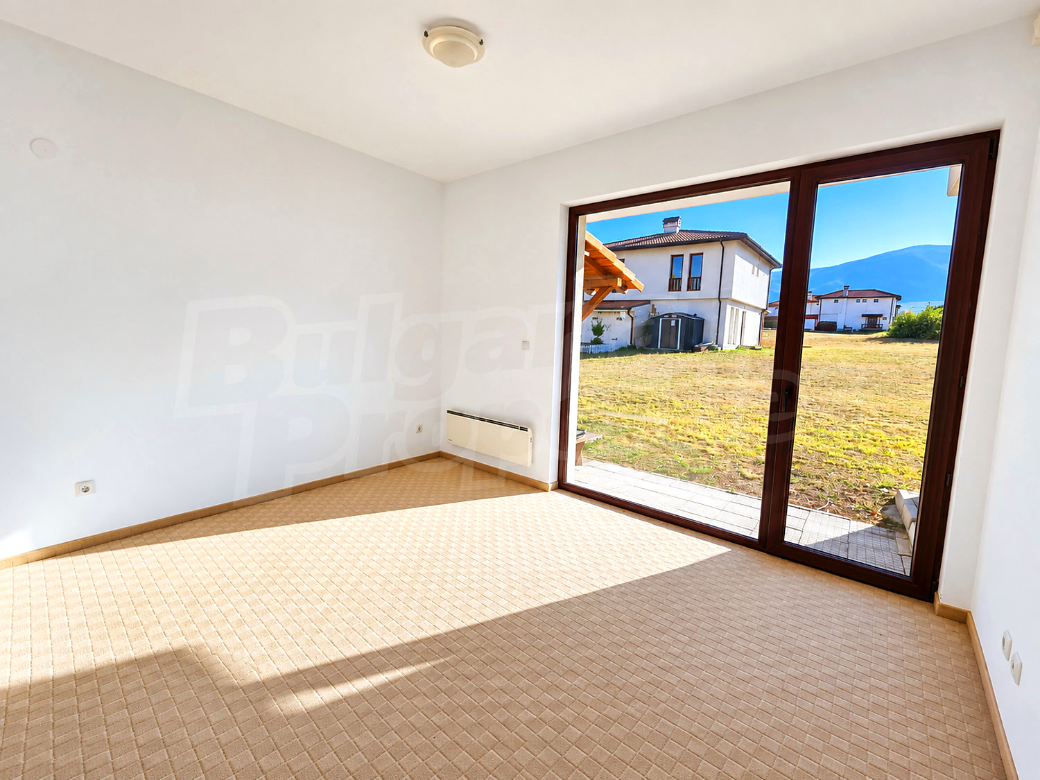 inside, garden, mountain, view from balcony
