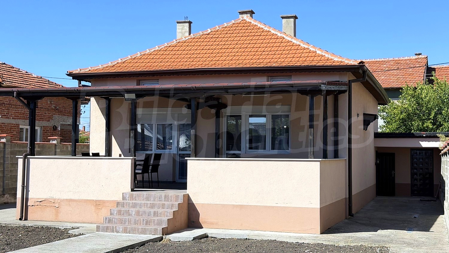 facade, outside, garden