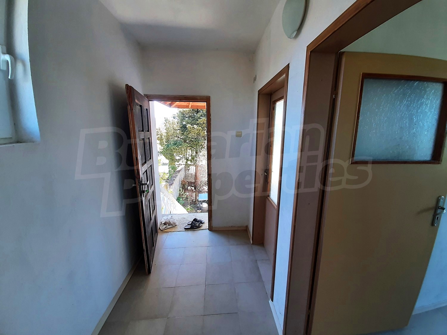 inside, hallway, view from balcony