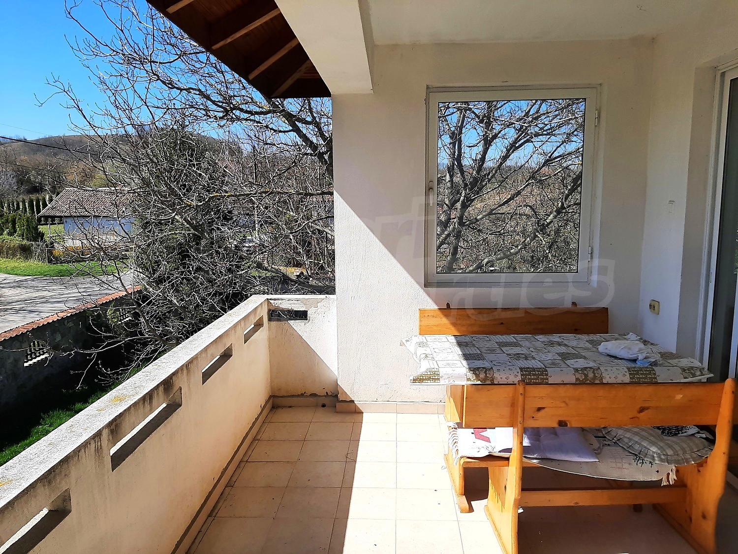 balcony, outside, view from balcony