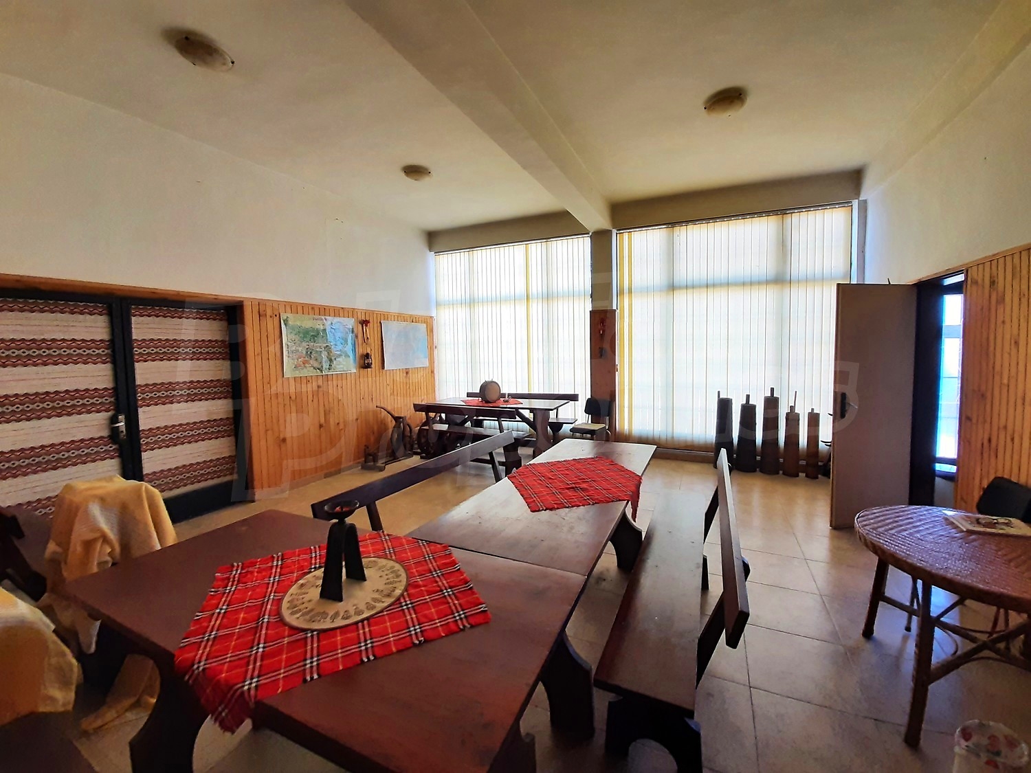inside, furnished