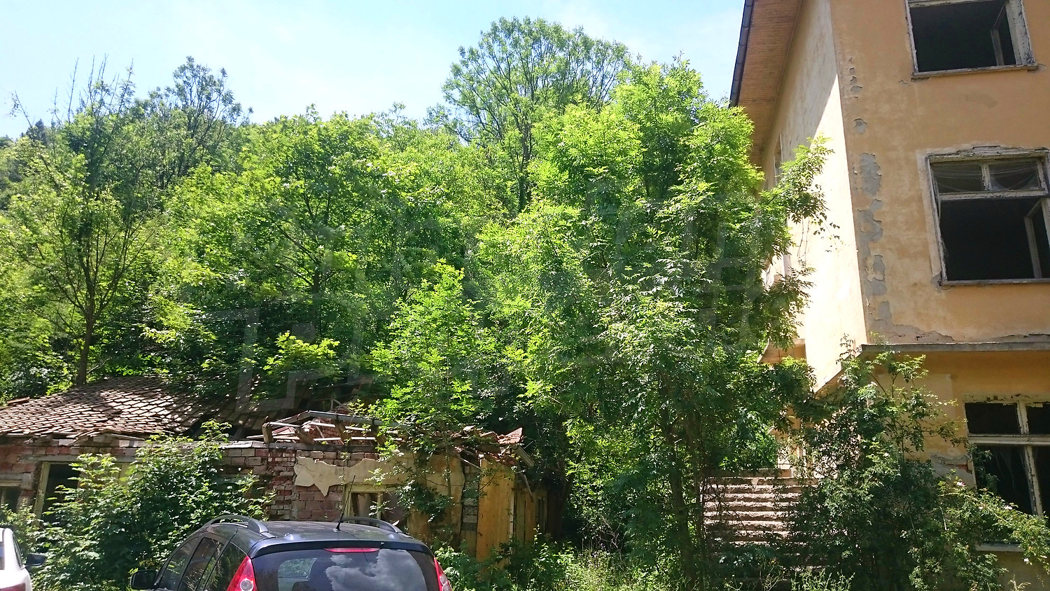 outside, facade, garden, parking