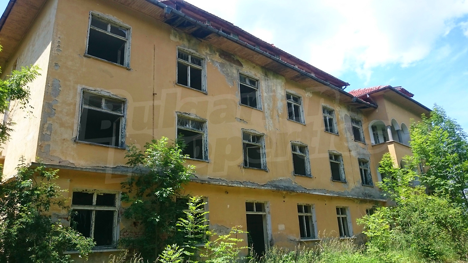 facade, outside, garden