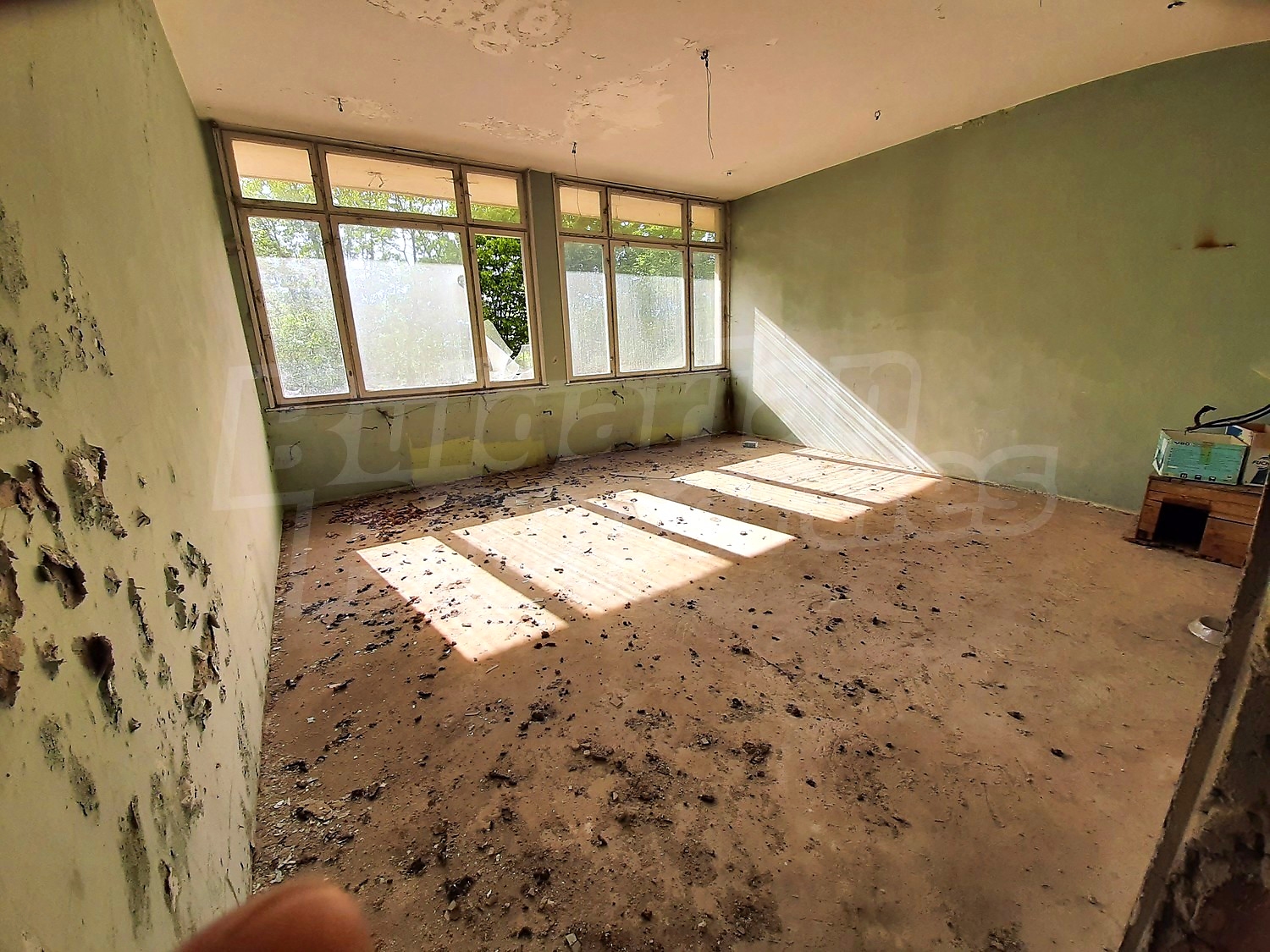 inside, view from balcony