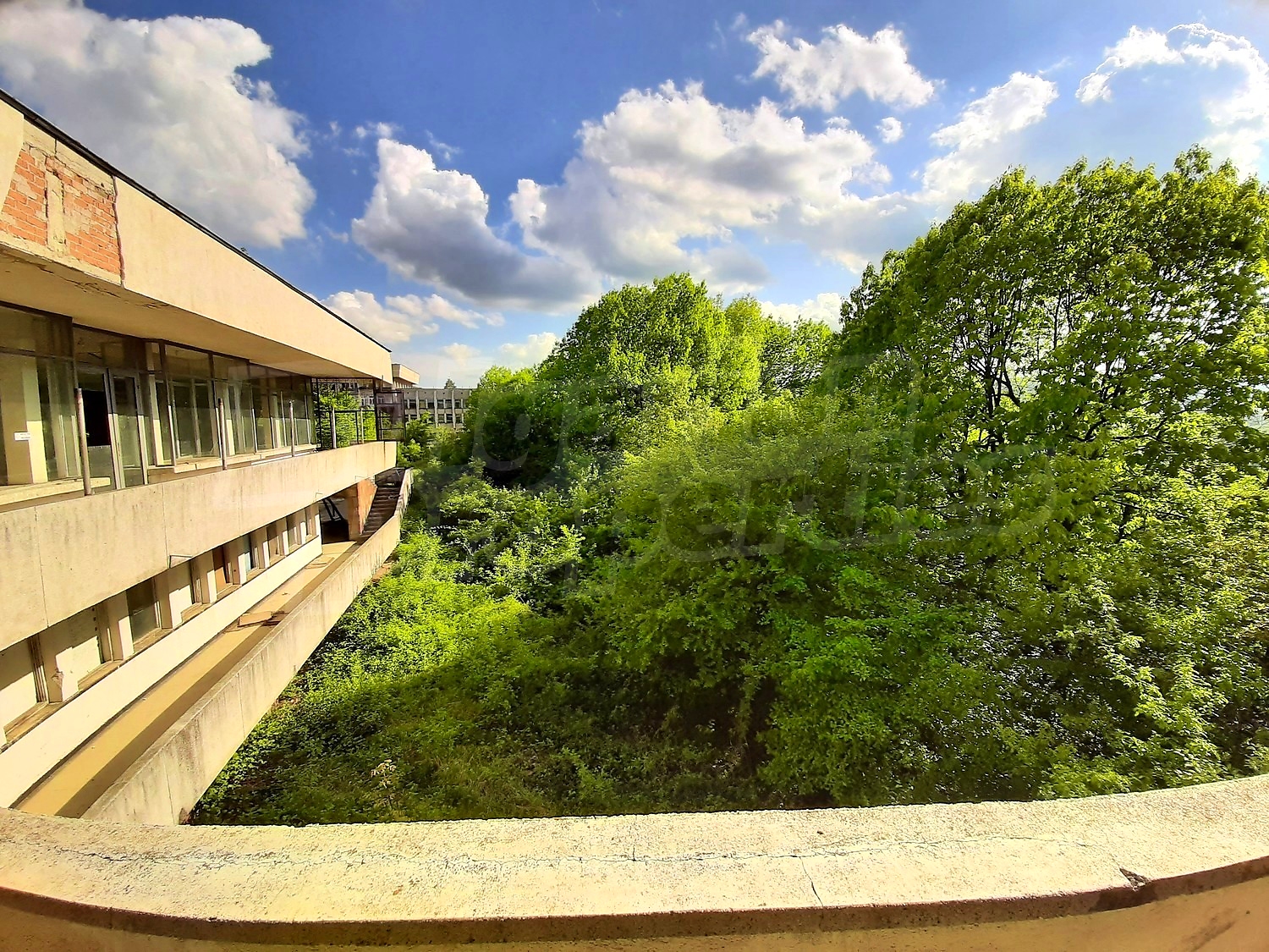 outside, green area, facade