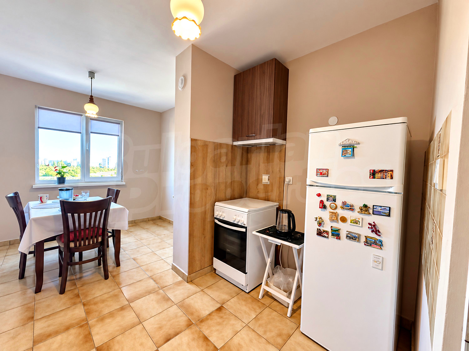 inside, kitchen, furnished