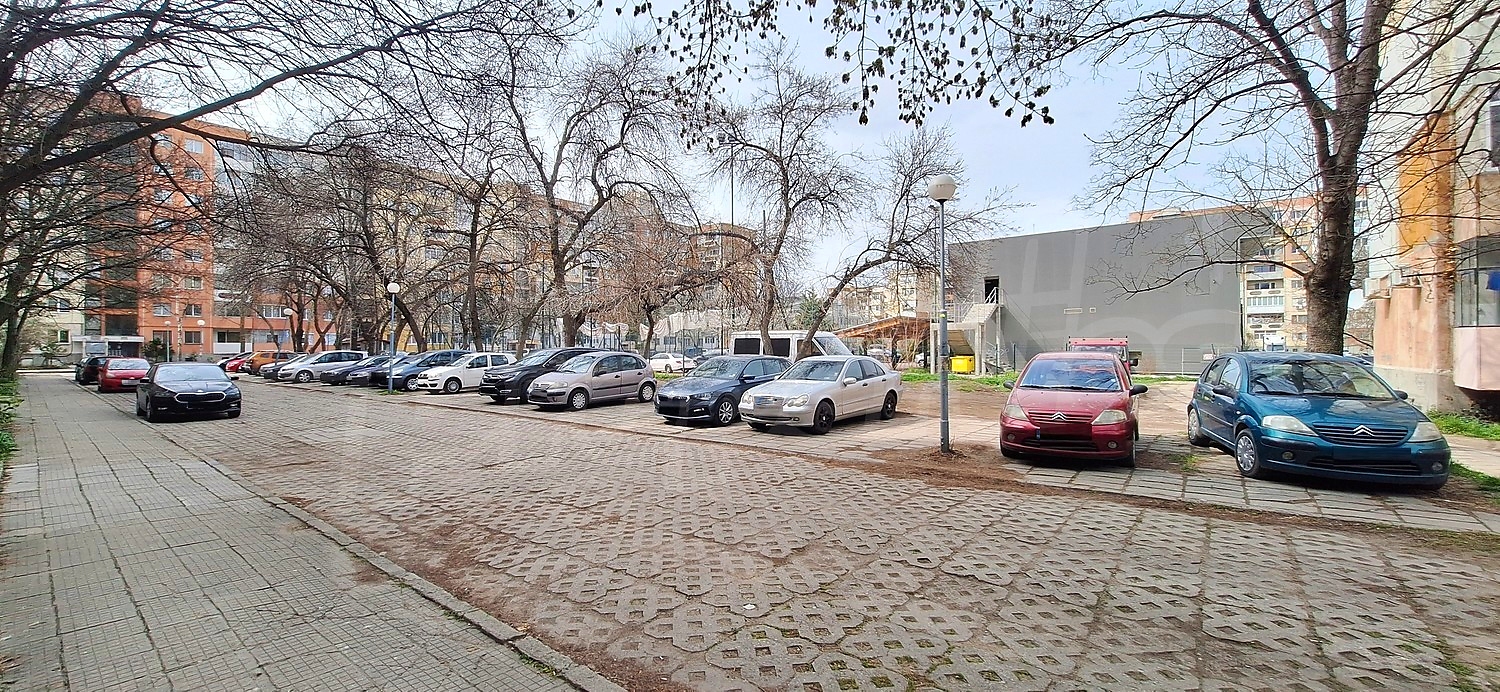 outside, parking