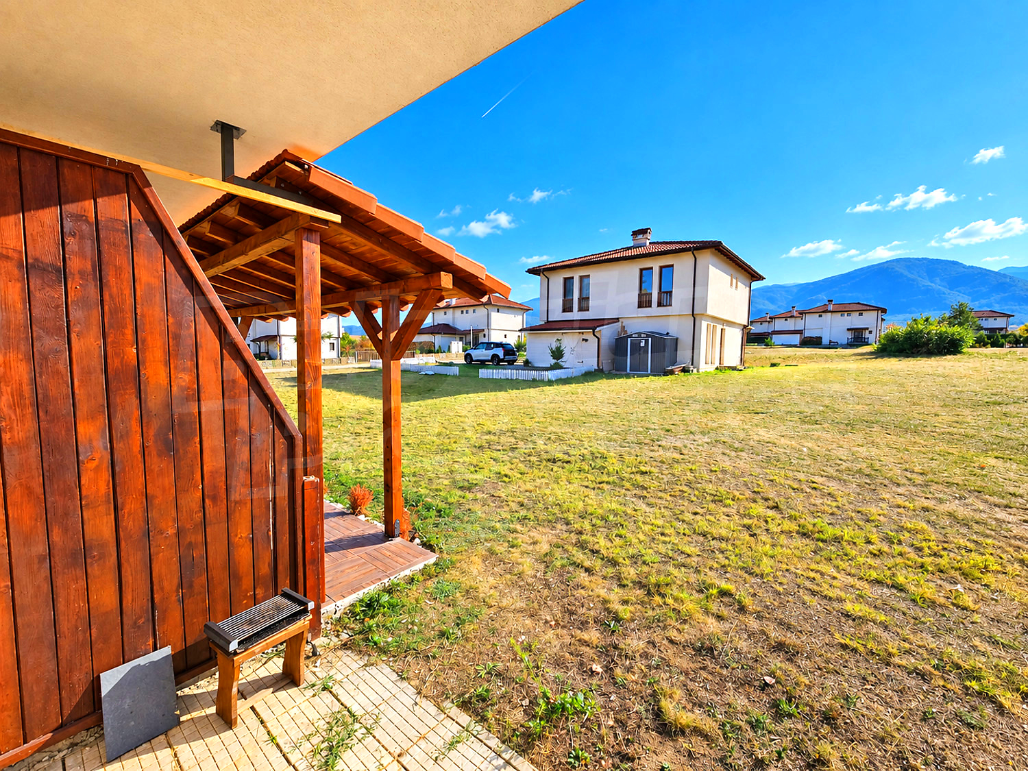 outside, garden, mountain
