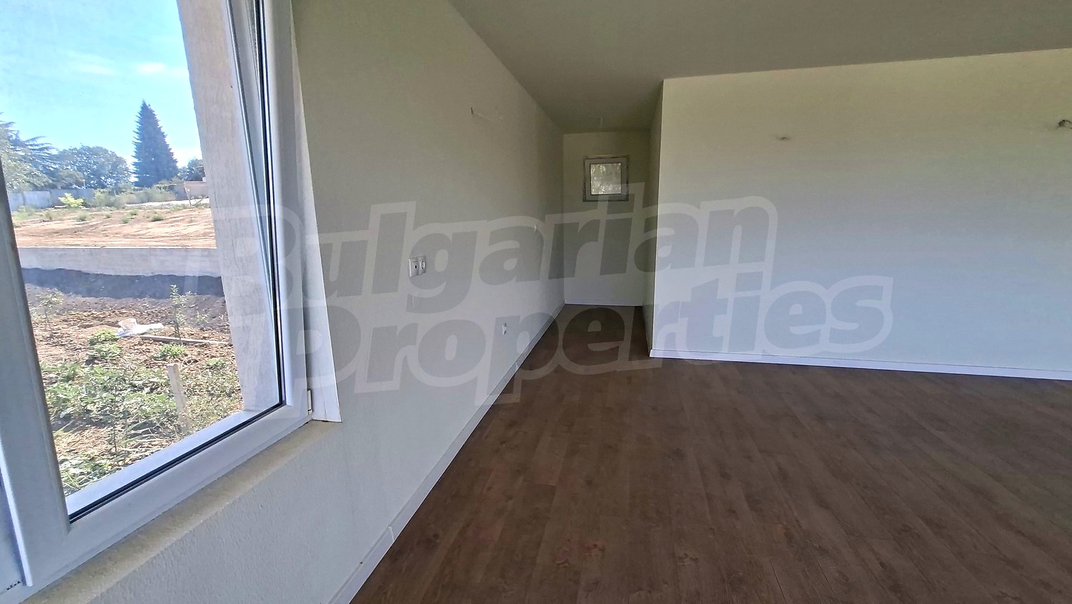 inside, view from balcony, unfurnished
