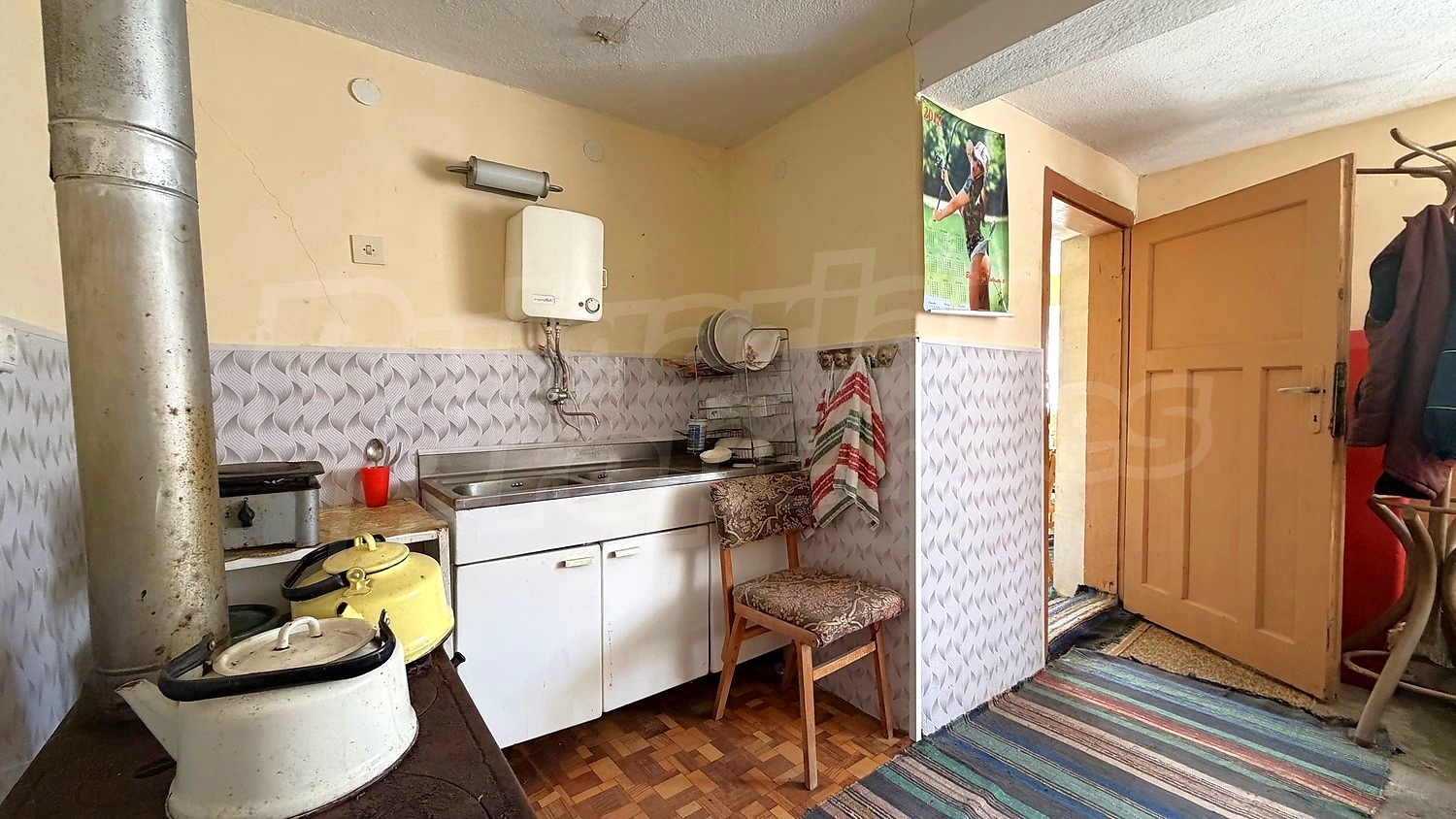 inside, kitchen, furnished