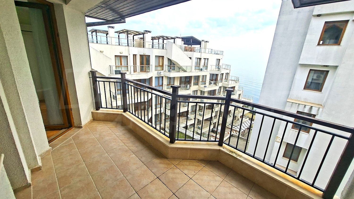 balcony, view from balcony, outside, sea
