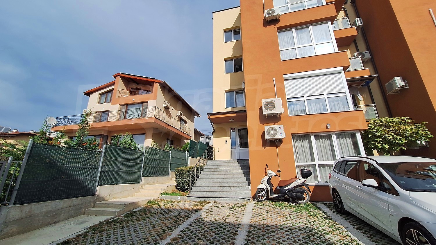 outside, facade, parking