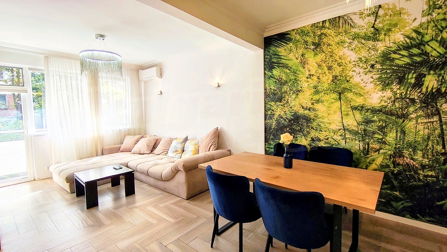 inside, living room, furnished