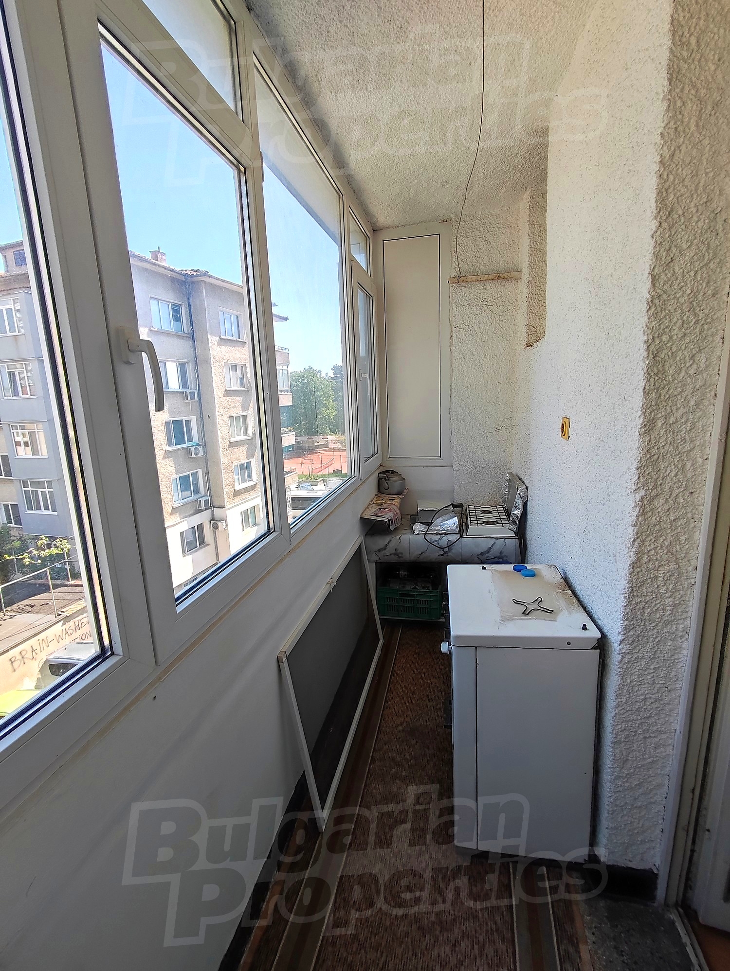 balcony, furnished