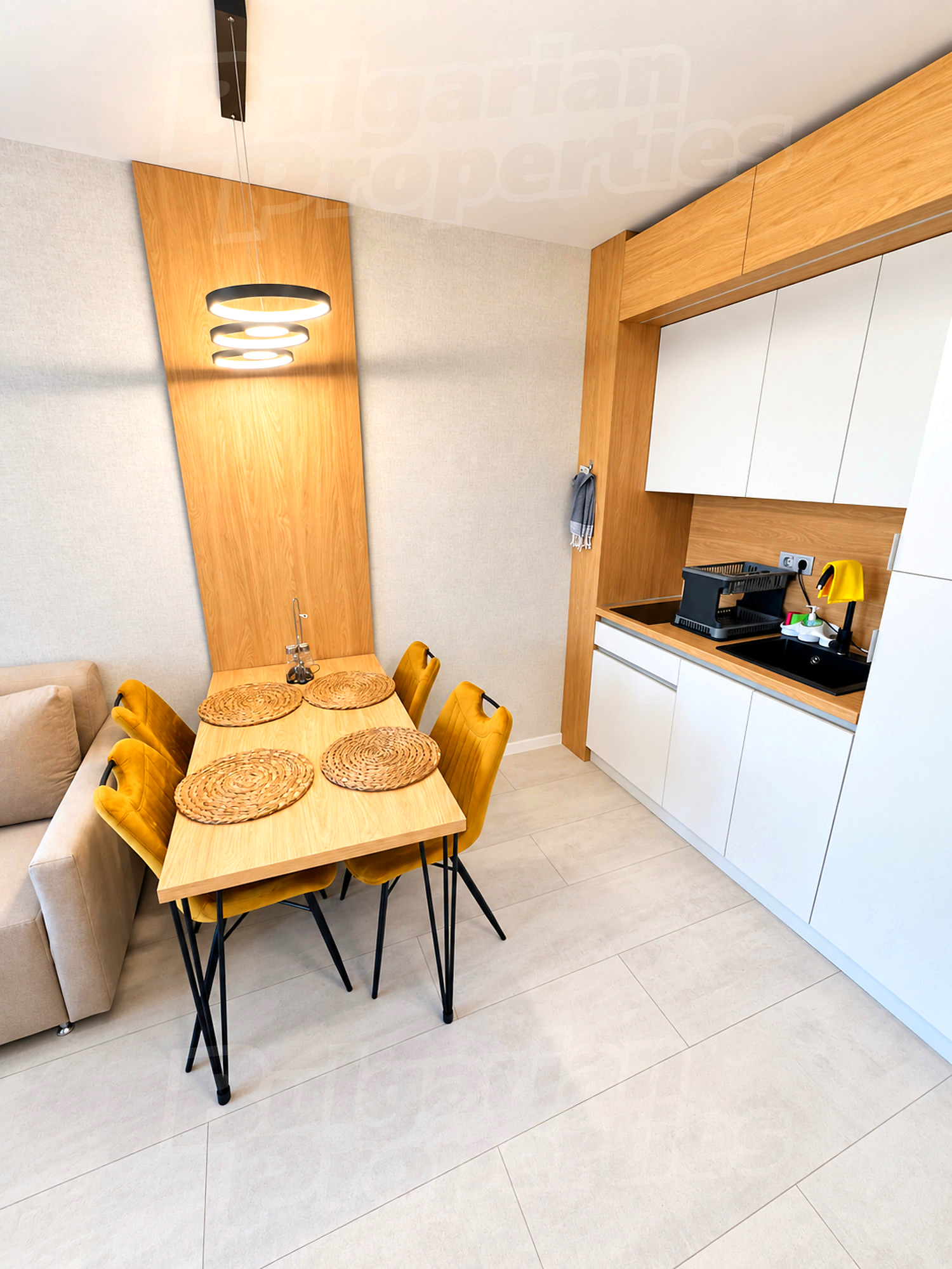 inside, kitchen, furnished