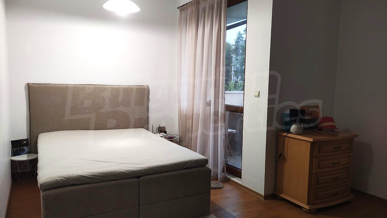 inside, bedroom, balcony