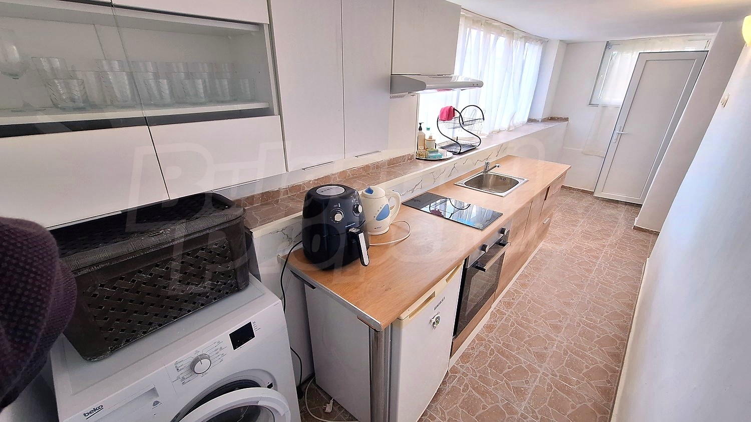 inside, kitchen, furnished