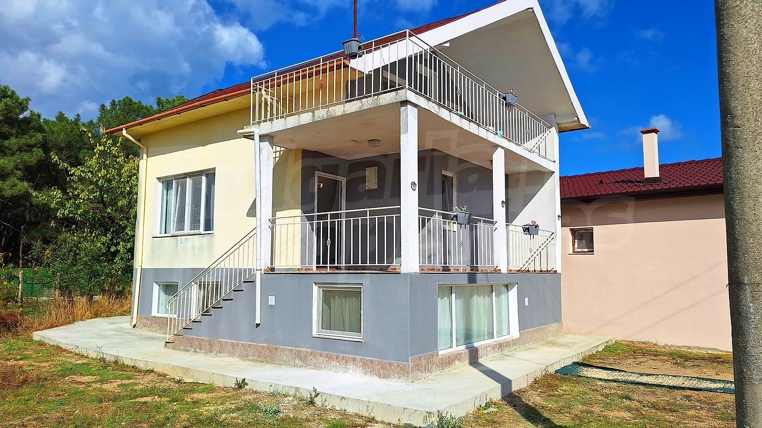 facade, outside, garden