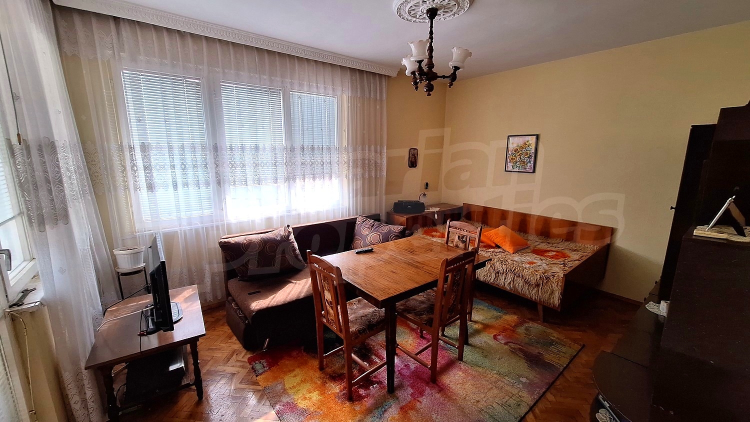 inside, living room, furnished