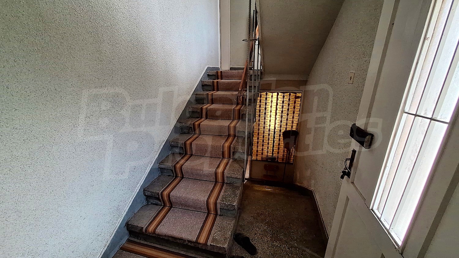 stairs, inside building entrance