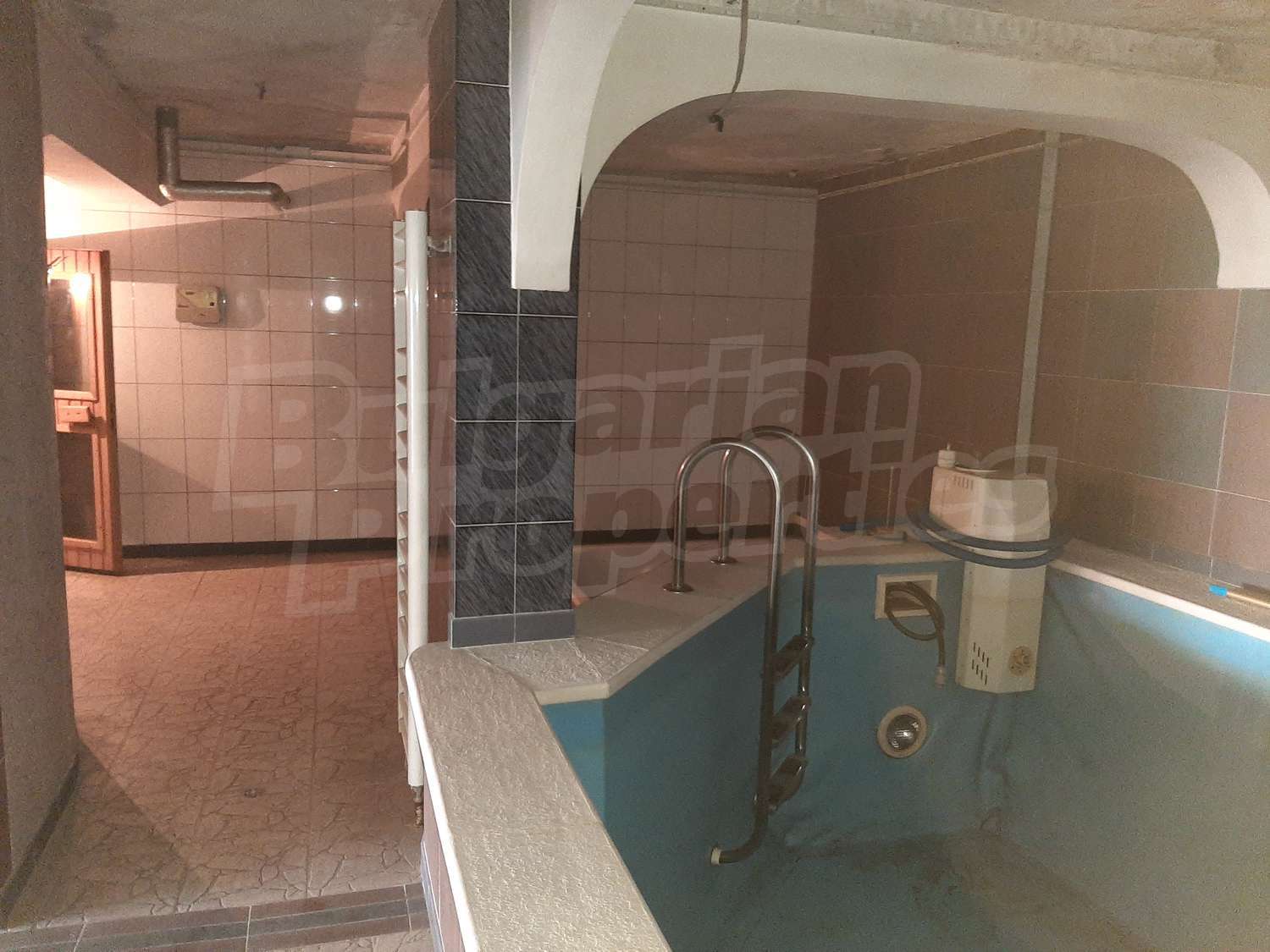 inside, pool