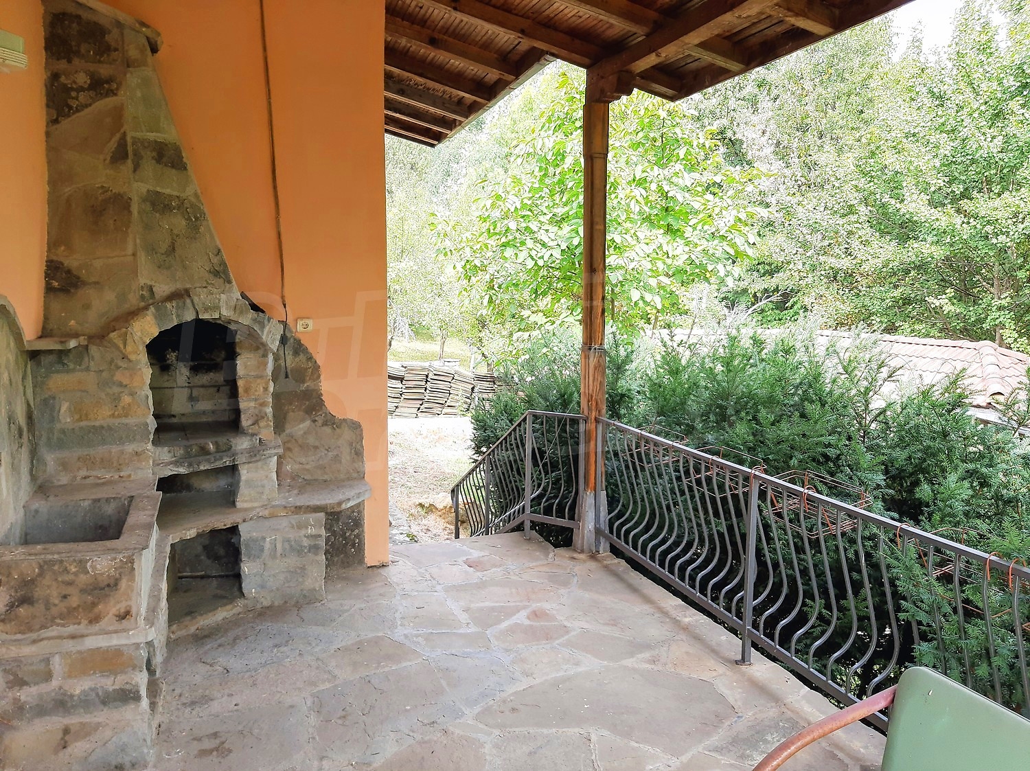 balcony, outside, green area