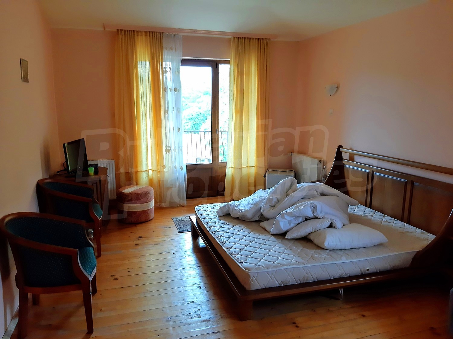 inside, bedroom, balcony, furnished