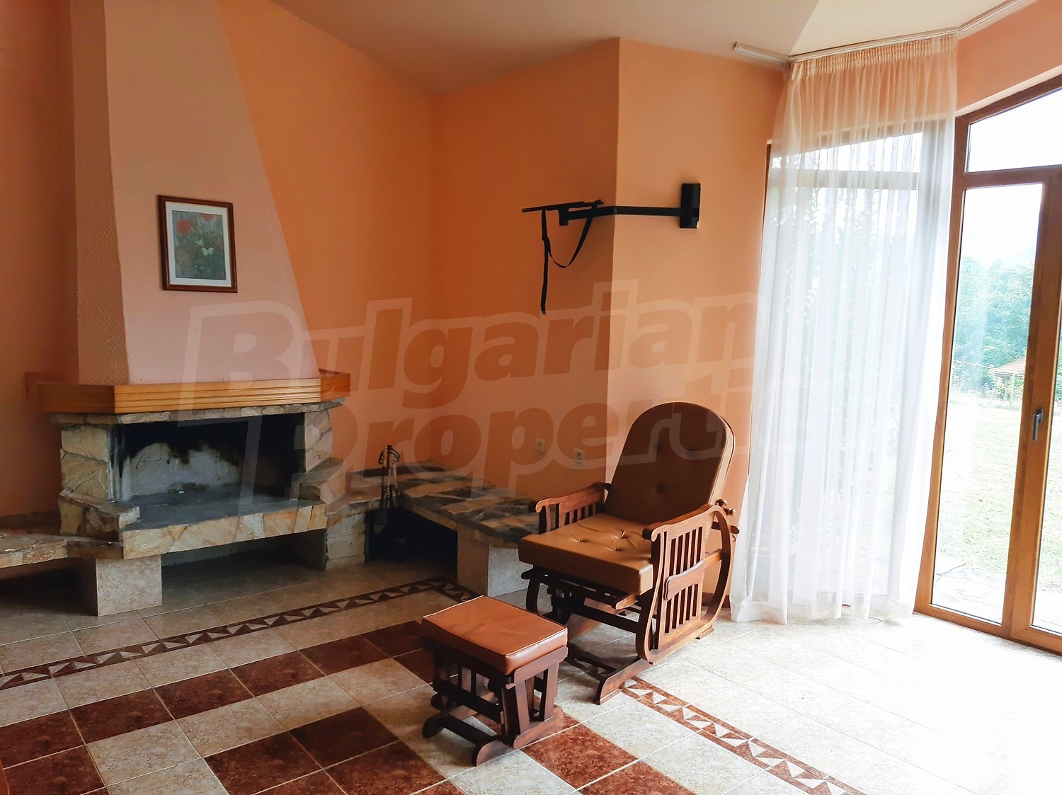 inside, living room, fireplace, furnished