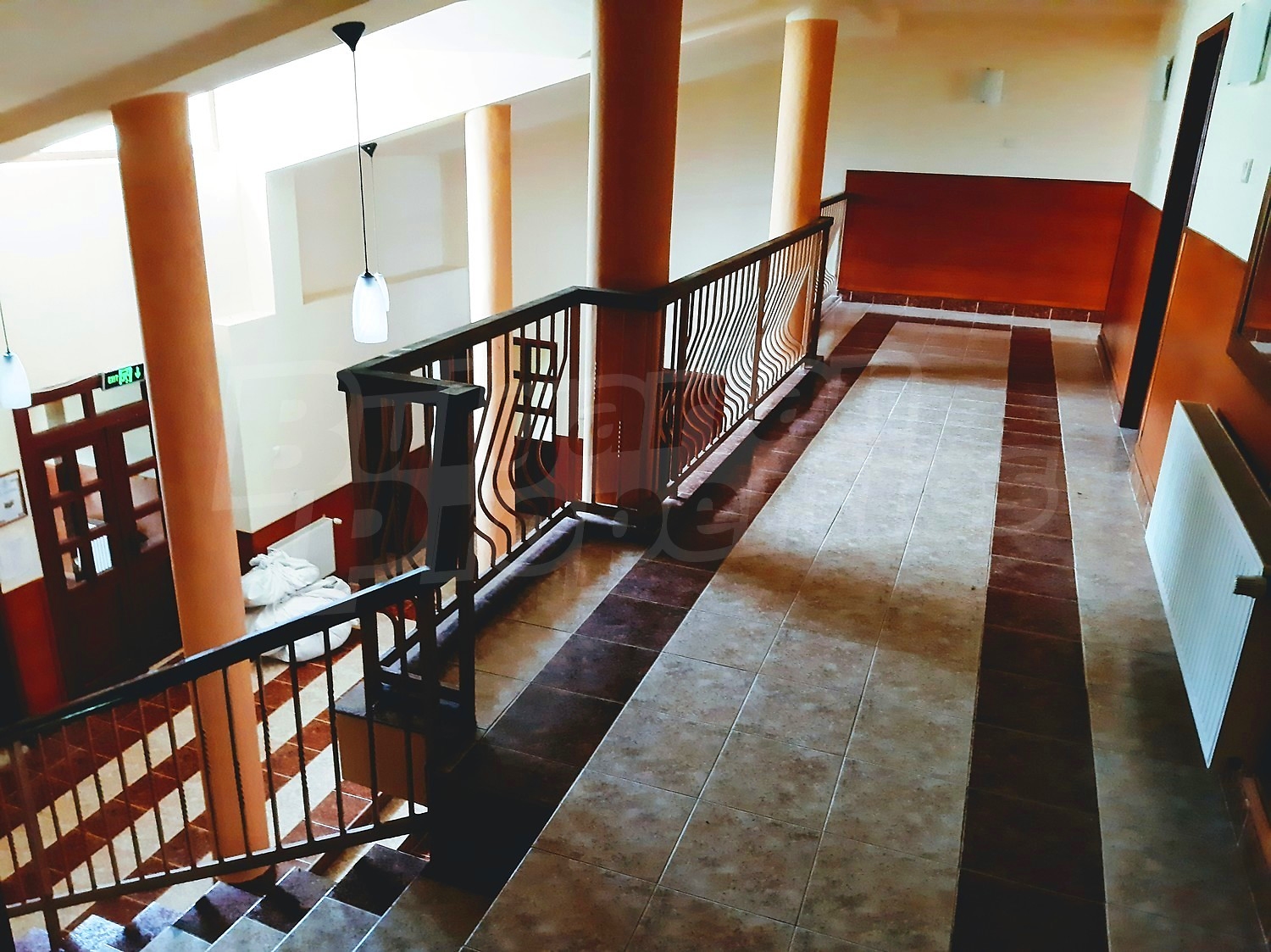 hallway, stairs, inside building entrance