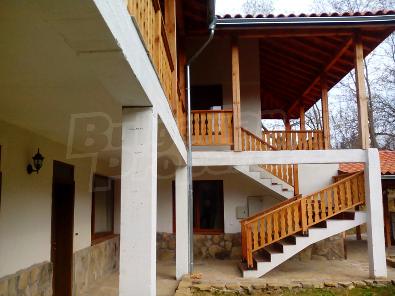 outside, stairs, facade, balcony