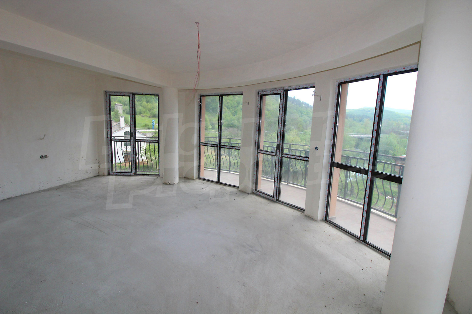 inside, view from balcony
