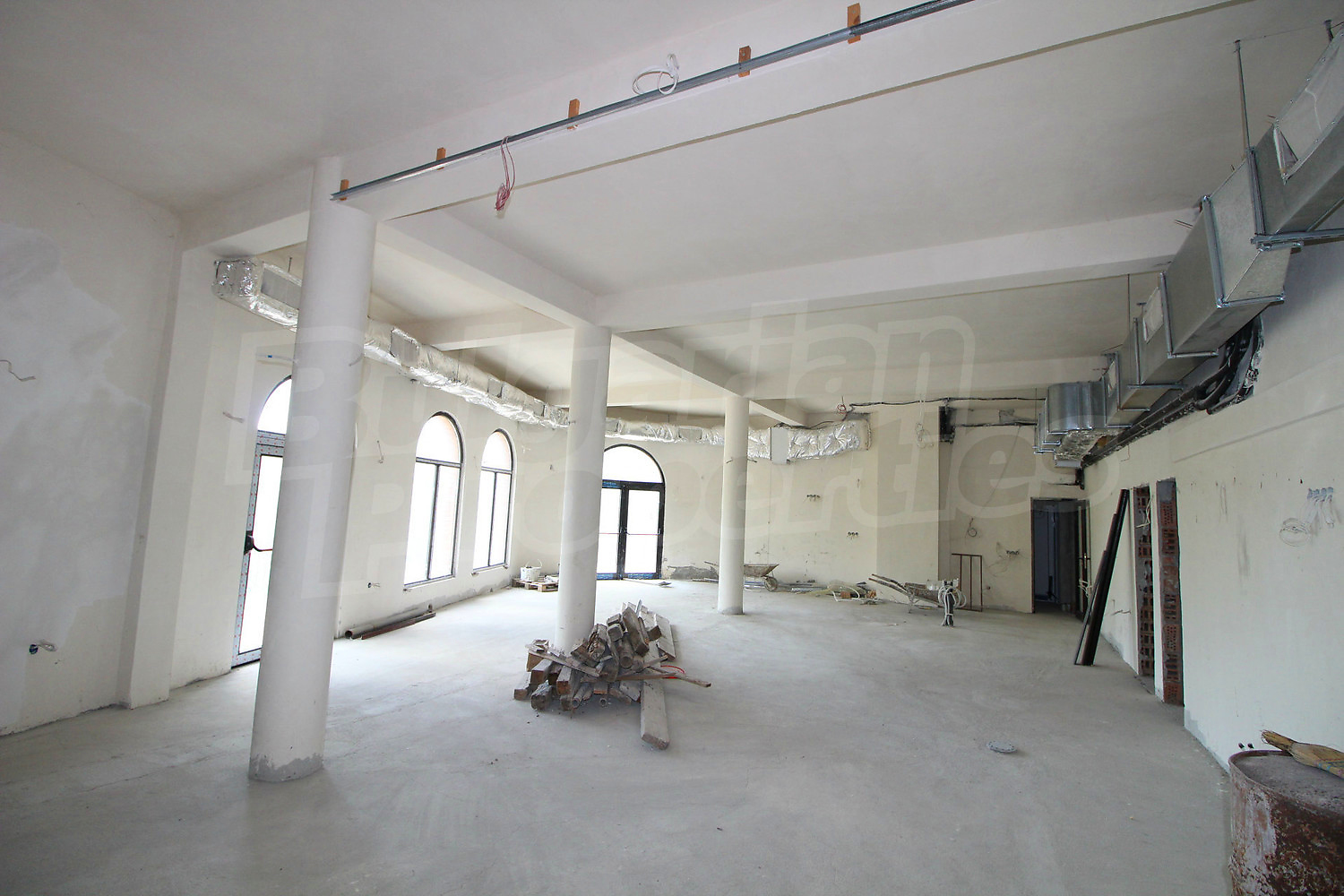 inside, unfurnished