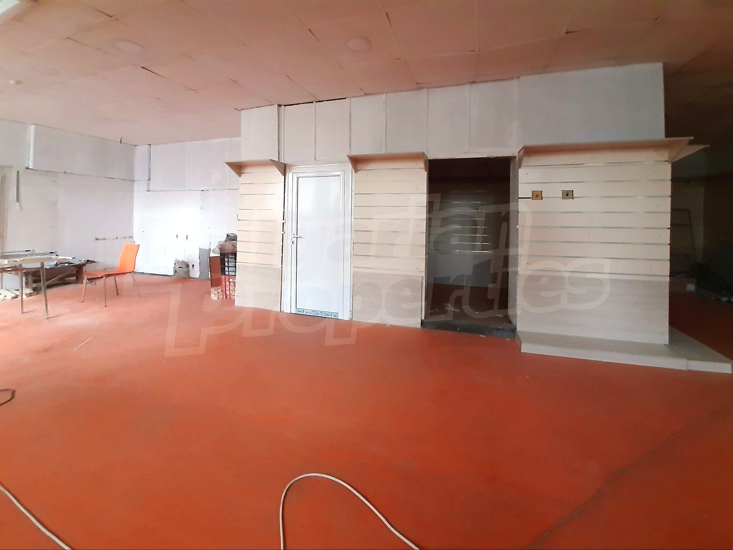 inside, unfurnished