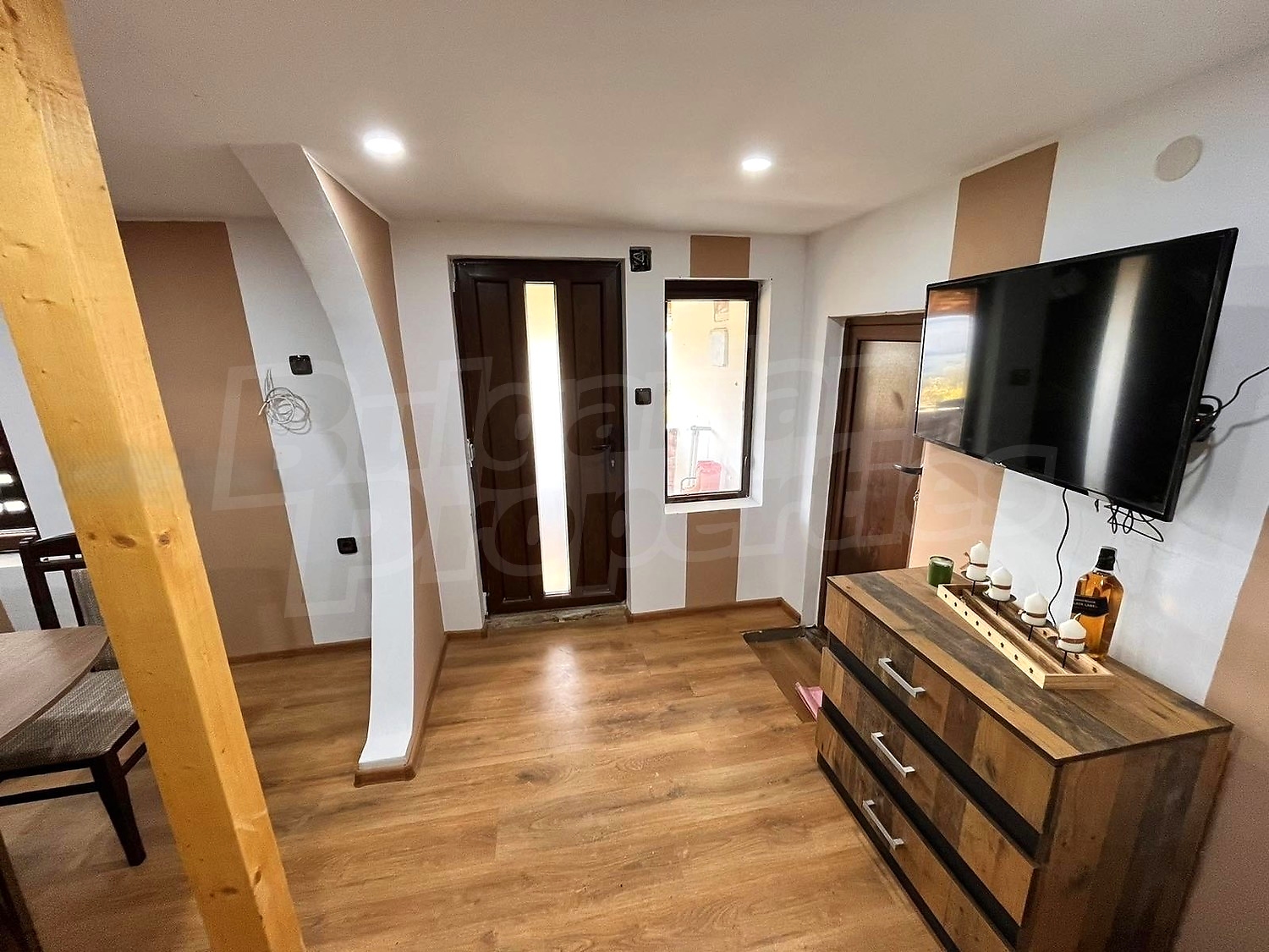 inside, furnished