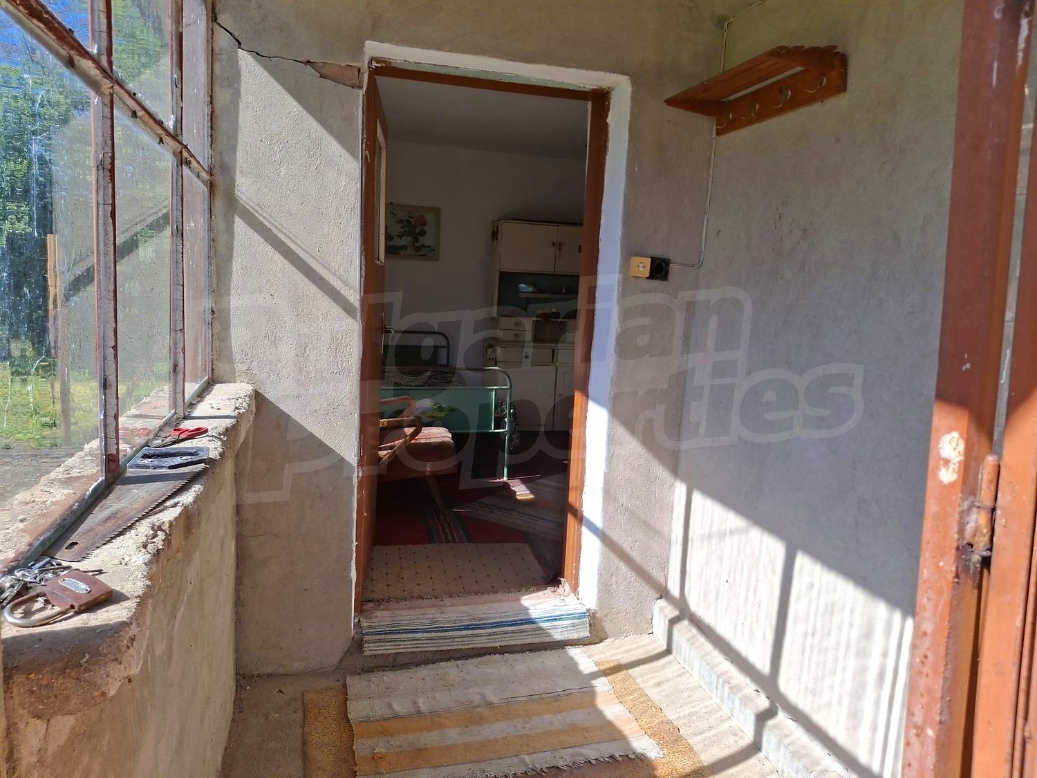 inside, view from balcony, furnished