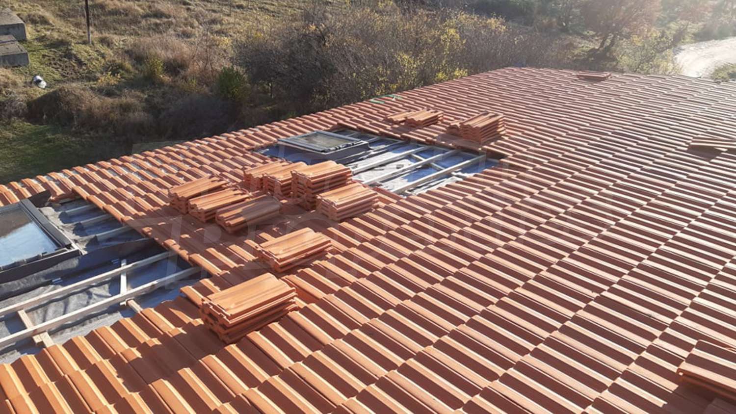 outside, roof