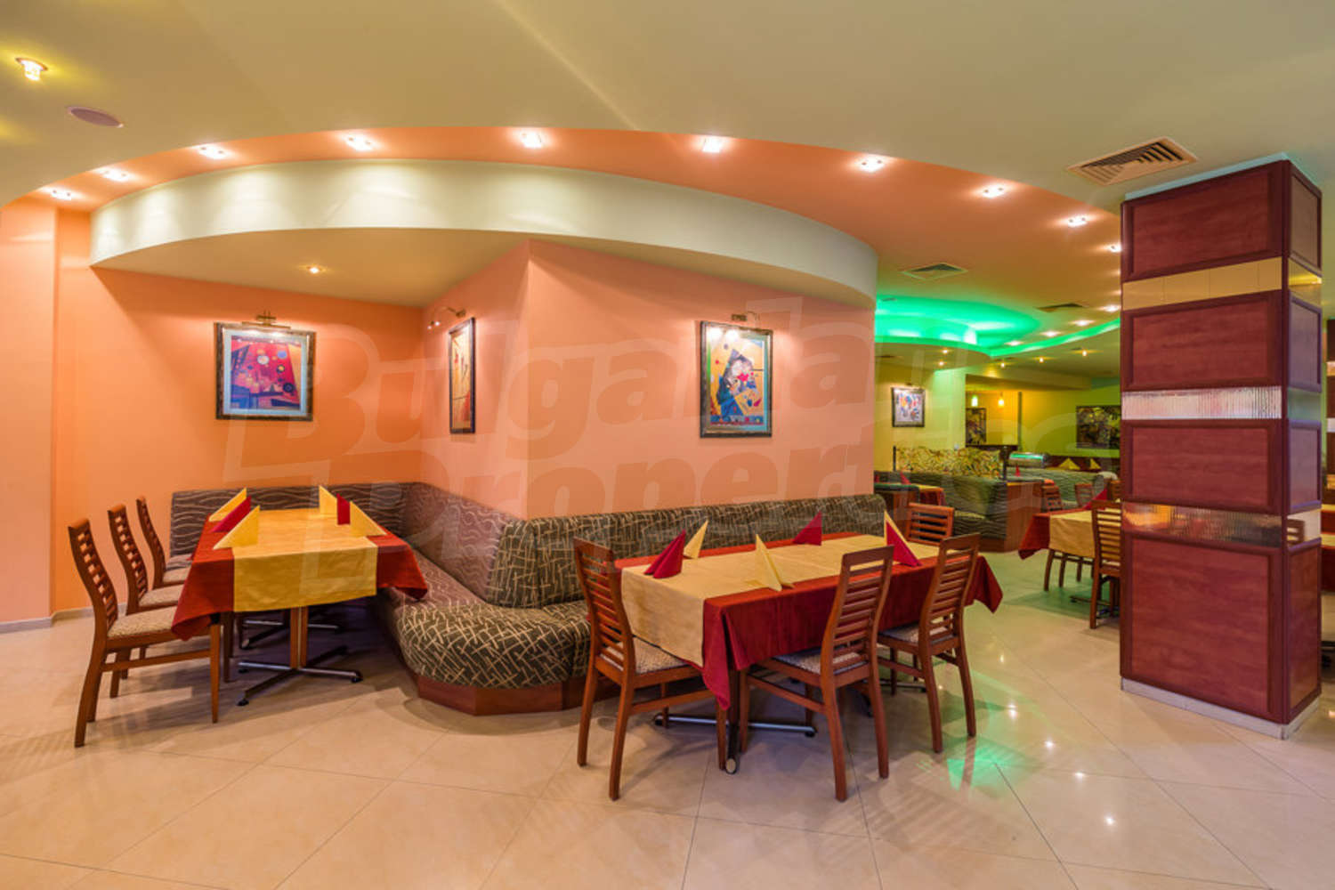 inside, furnished