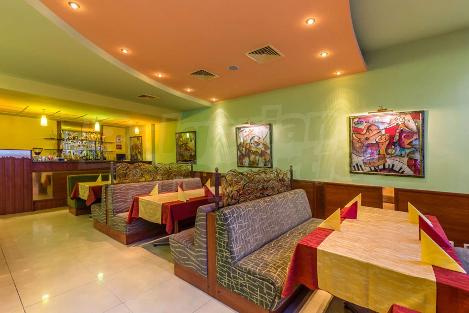 inside, furnished