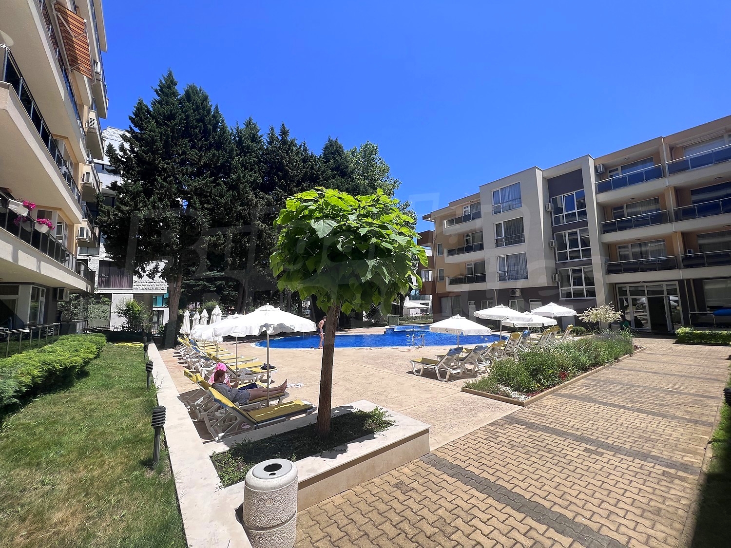 outside, pool, garden