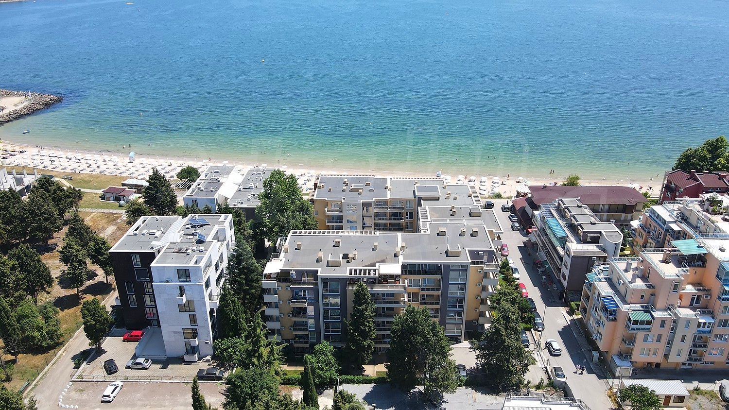 outside, sea, facade, parking