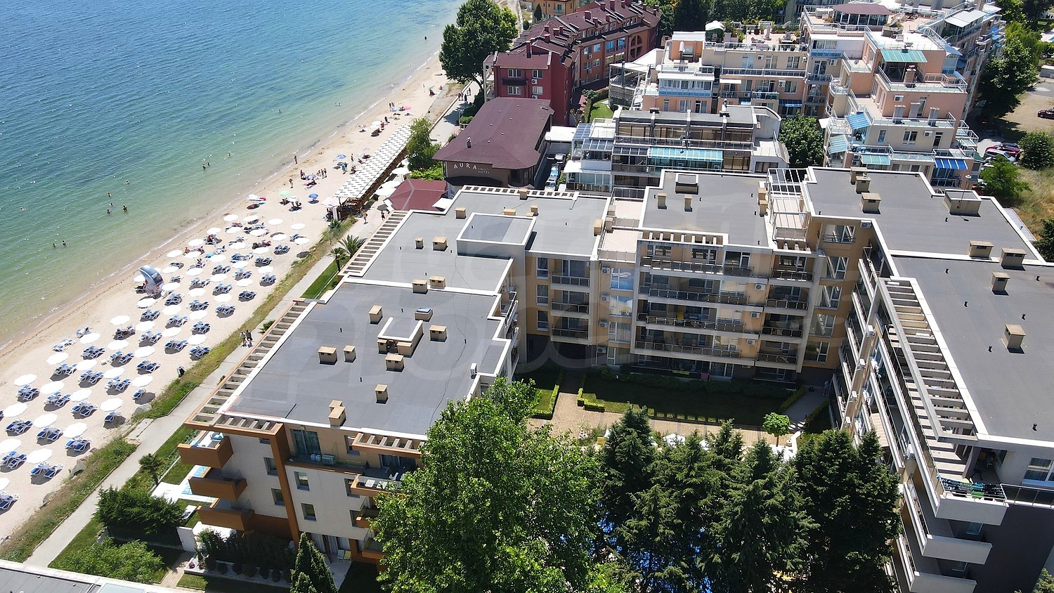 outside, facade, sea, view from balcony