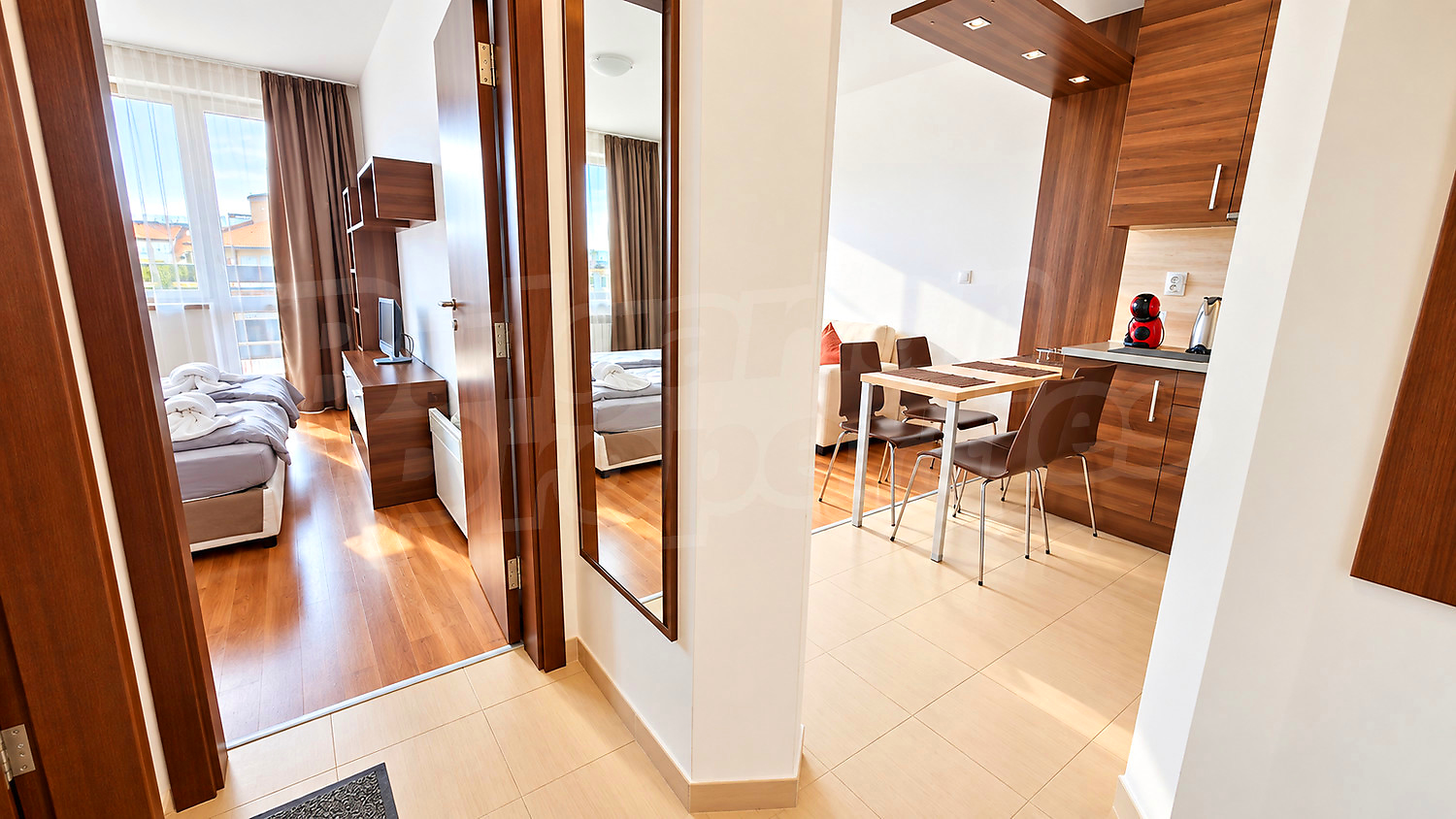 inside, bedroom, kitchen, furnished