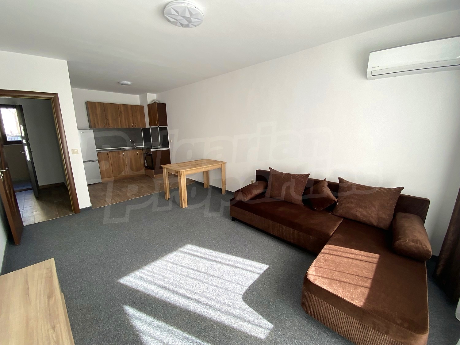 inside, living room, kitchen, furnished