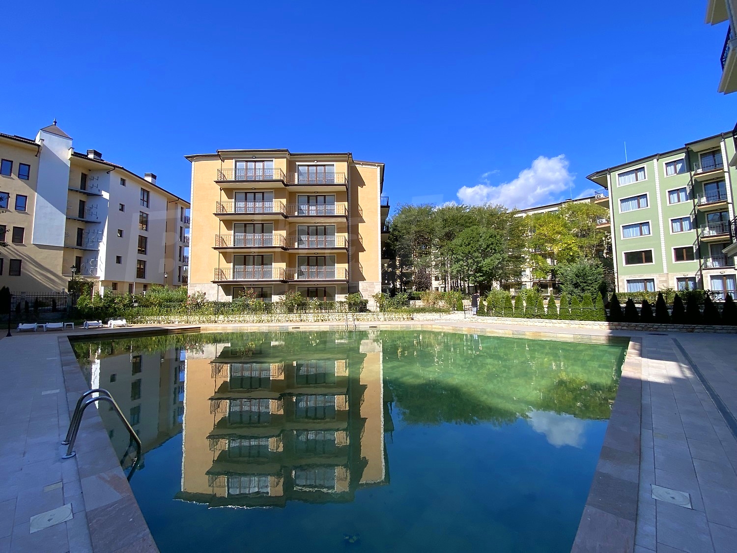 outside, facade, pool