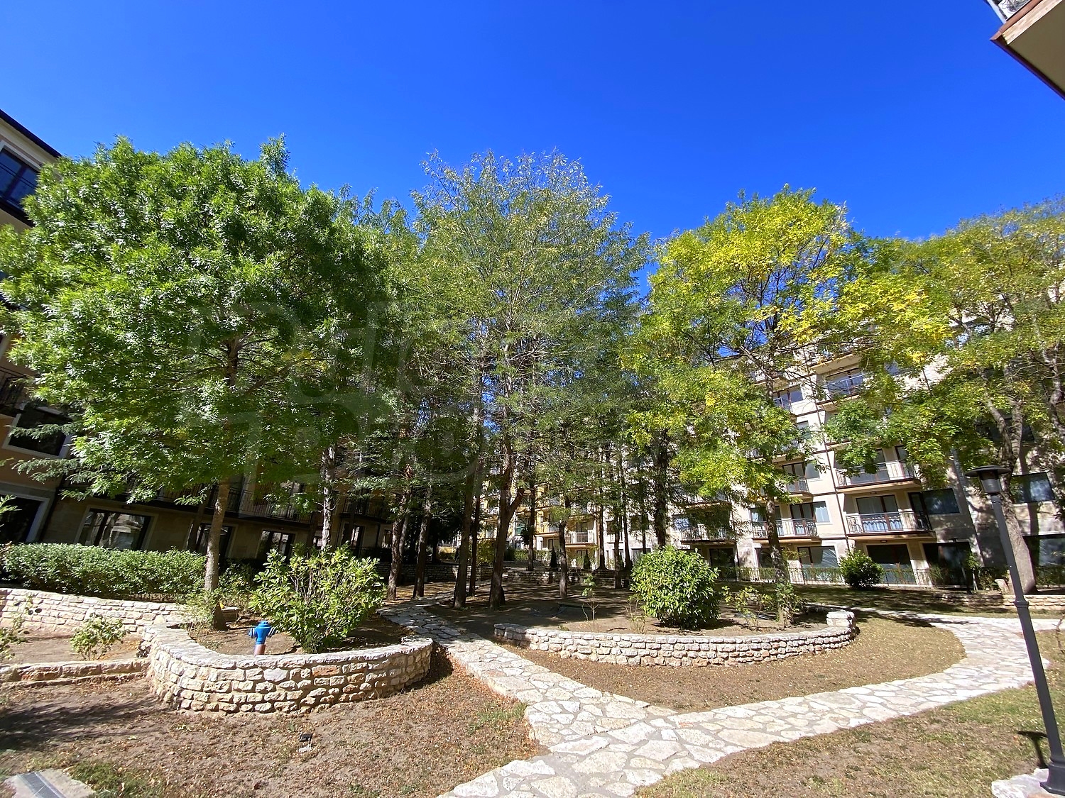 outside, green area, facade