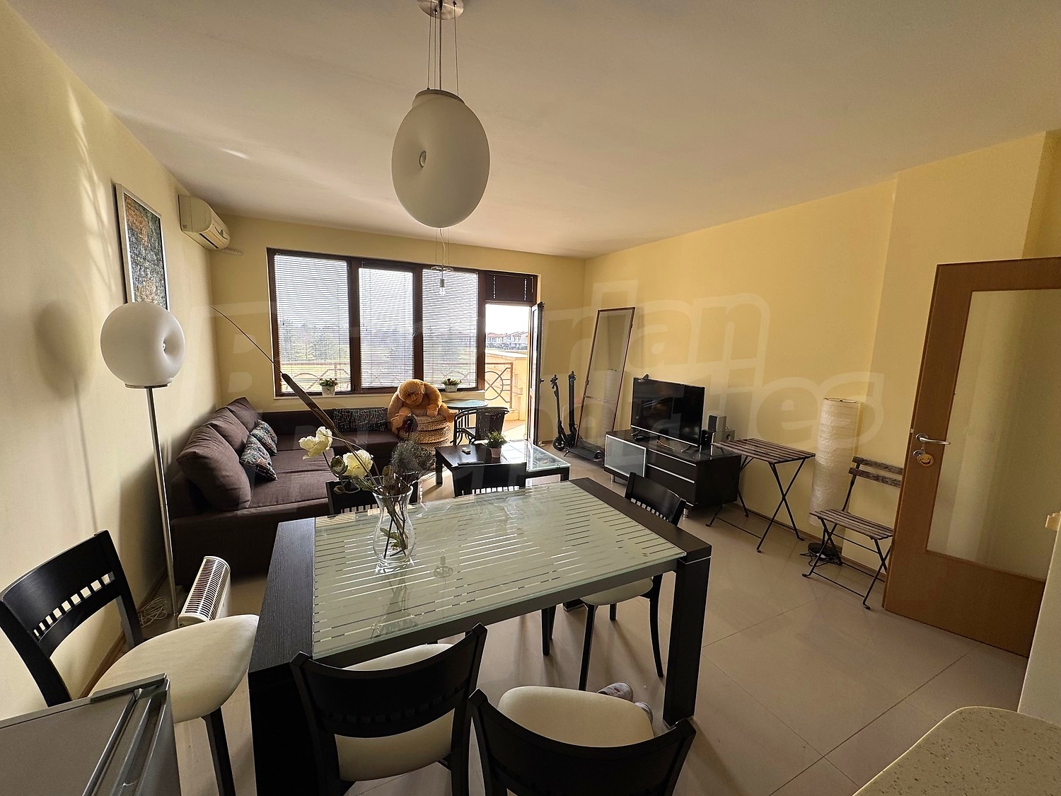 inside, living room, furnished