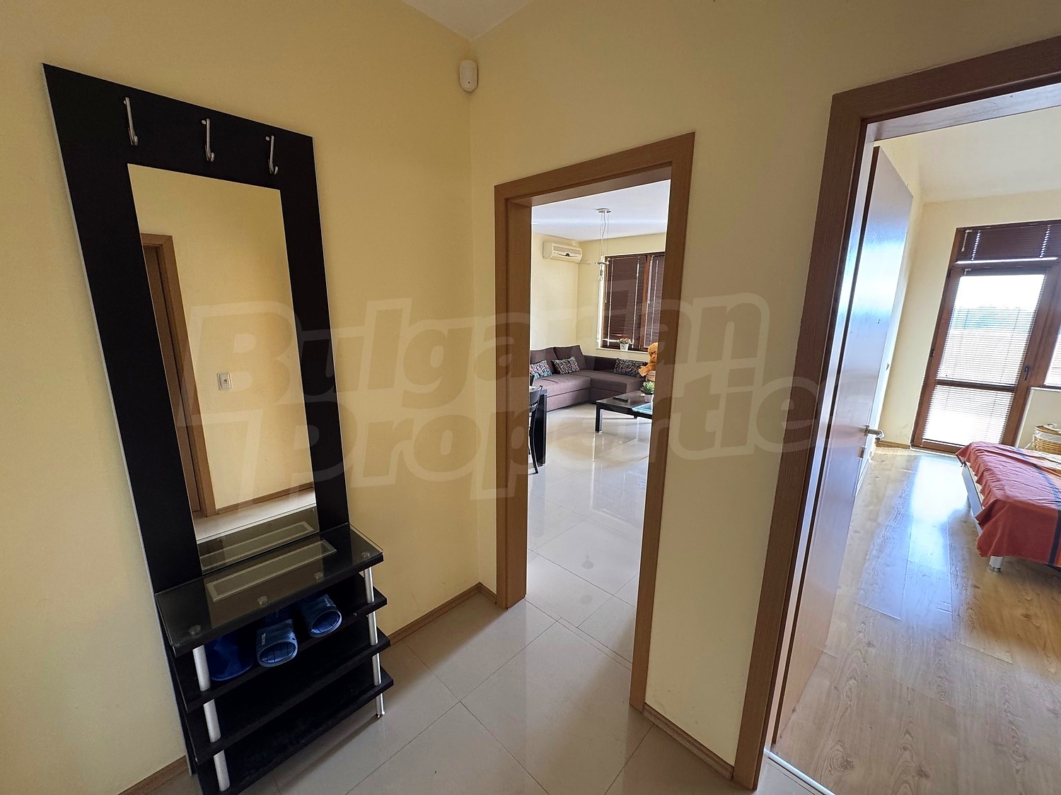 inside, living room, bedroom, hallway