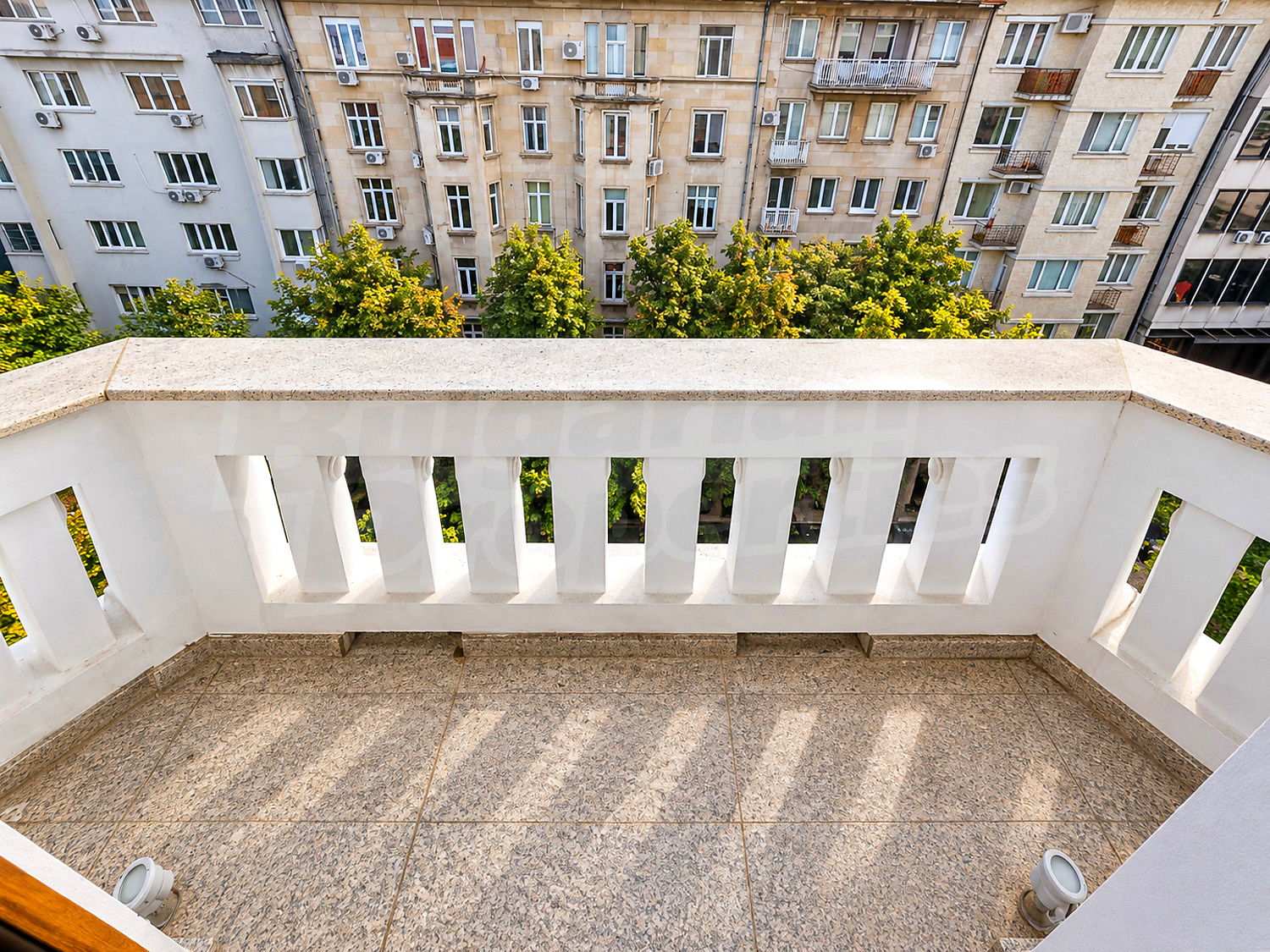 outside, view from balcony, facade