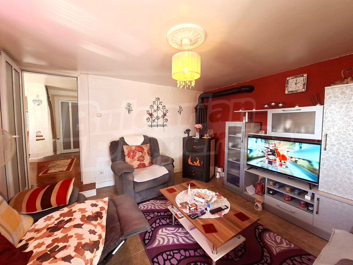 inside, living room, fireplace, furnished