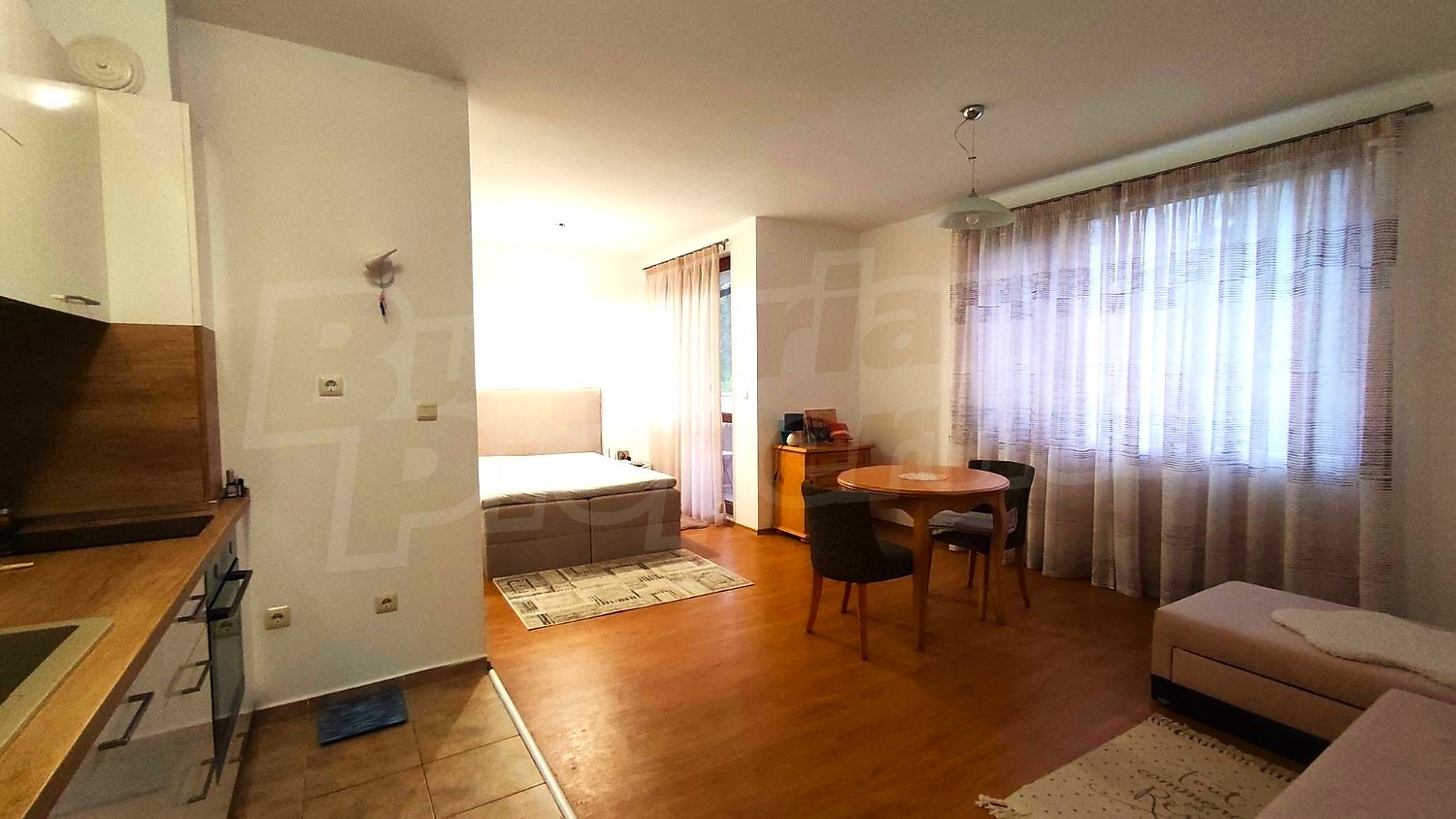 inside, kitchen, bedroom, furnished